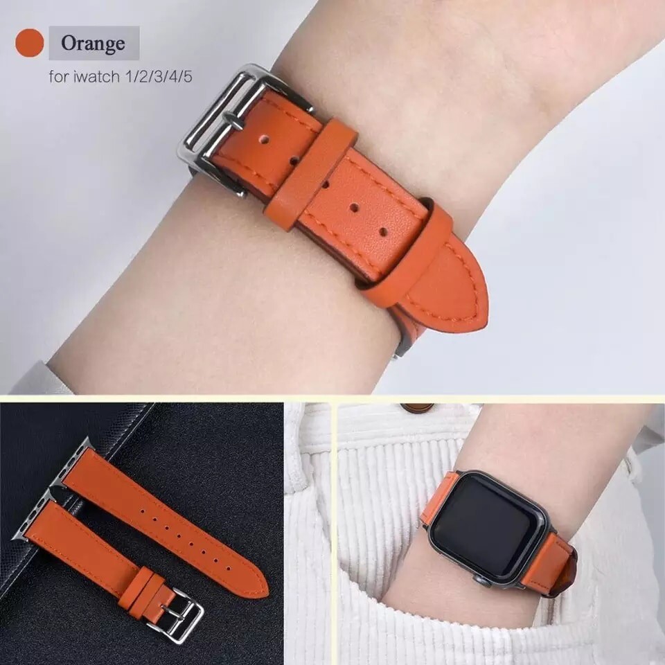 Pu Leather loop Sports Strap for Apple watch Series 1 2 3 4 5 6 SE
