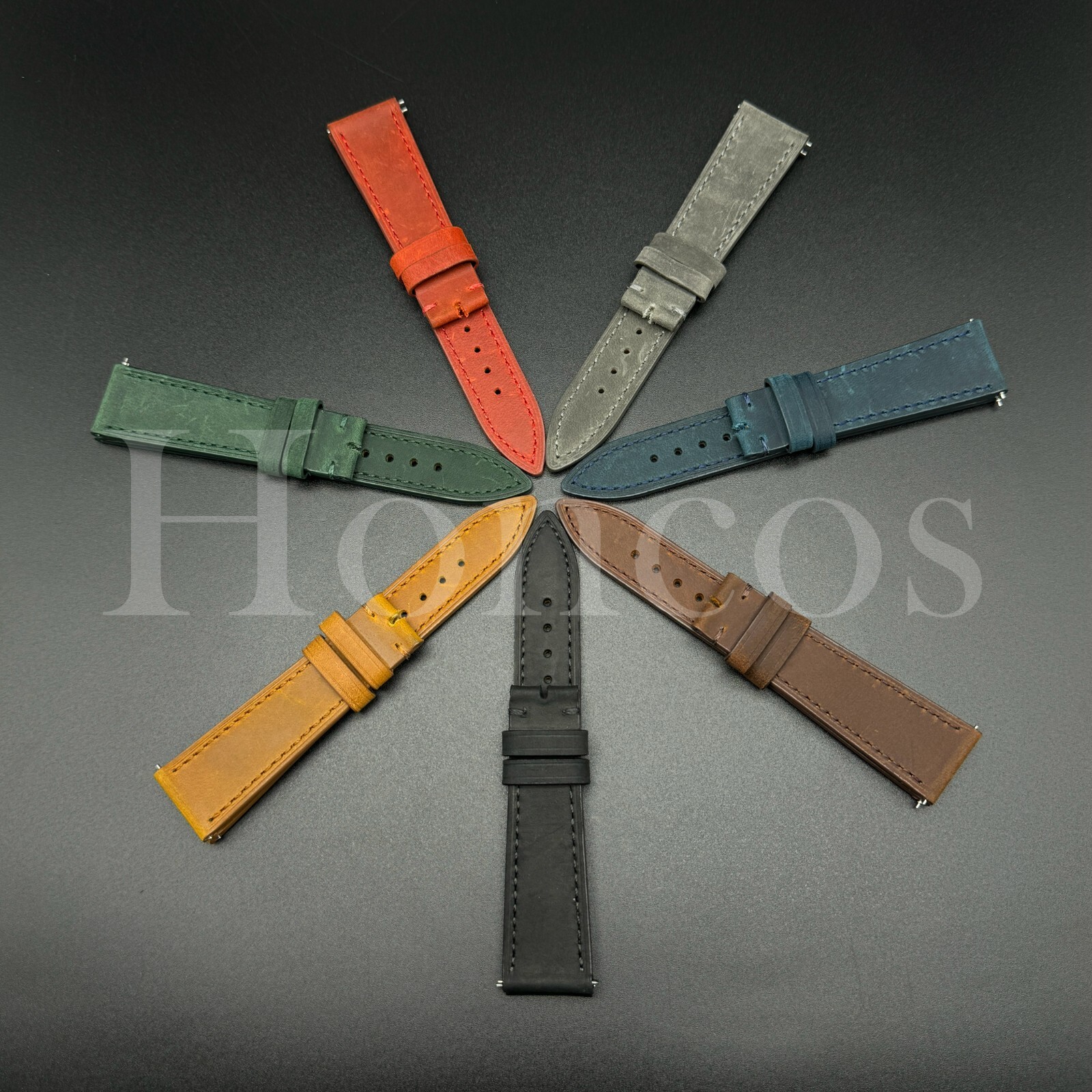 18 19 20 21 22 MM Soft Vintage Leather Watch Band Strap Quick Release Fits Timex