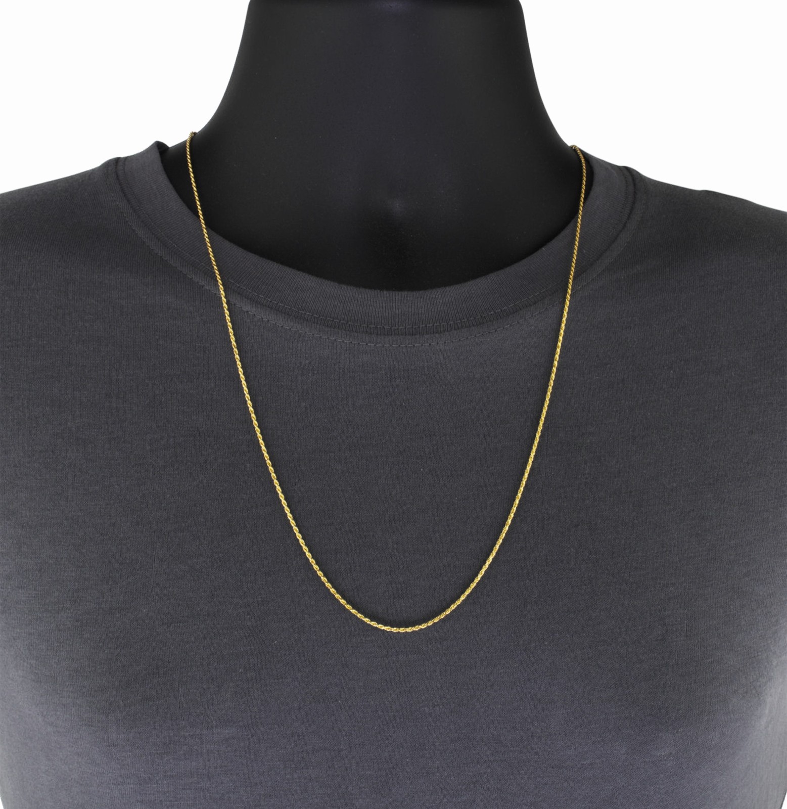 10k Yellow Solid Gold 4mm Mens Diamond Cut Rope Chain Necklace Italian Made 20″