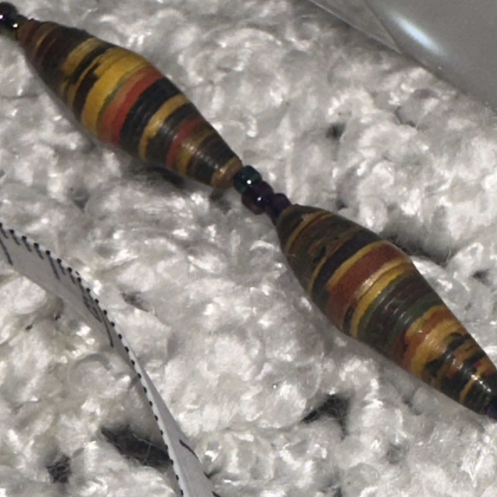 Multicolor Beaded Necklace Strand, Barrel Clasp Closure, 28 in, No Stone