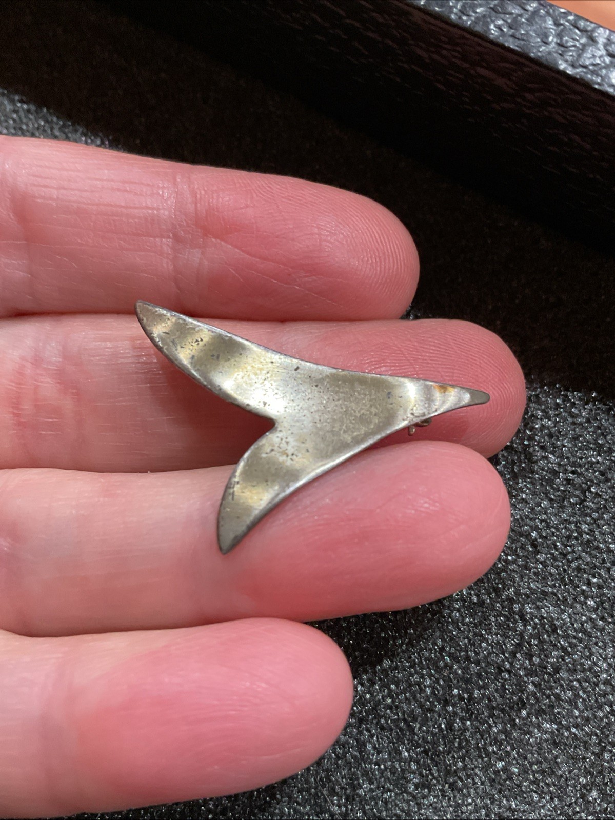 Vintage ORB Sterling Silver Pin Brooch Modernist Estate Otto Robert Bade