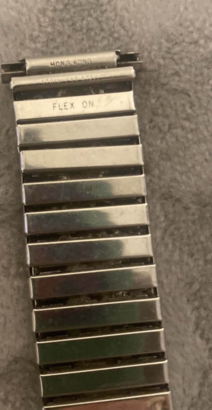 Vintage Flex-On Watch Band Expansion Stainless Steel Pre-Owned Bracelet Lot 3