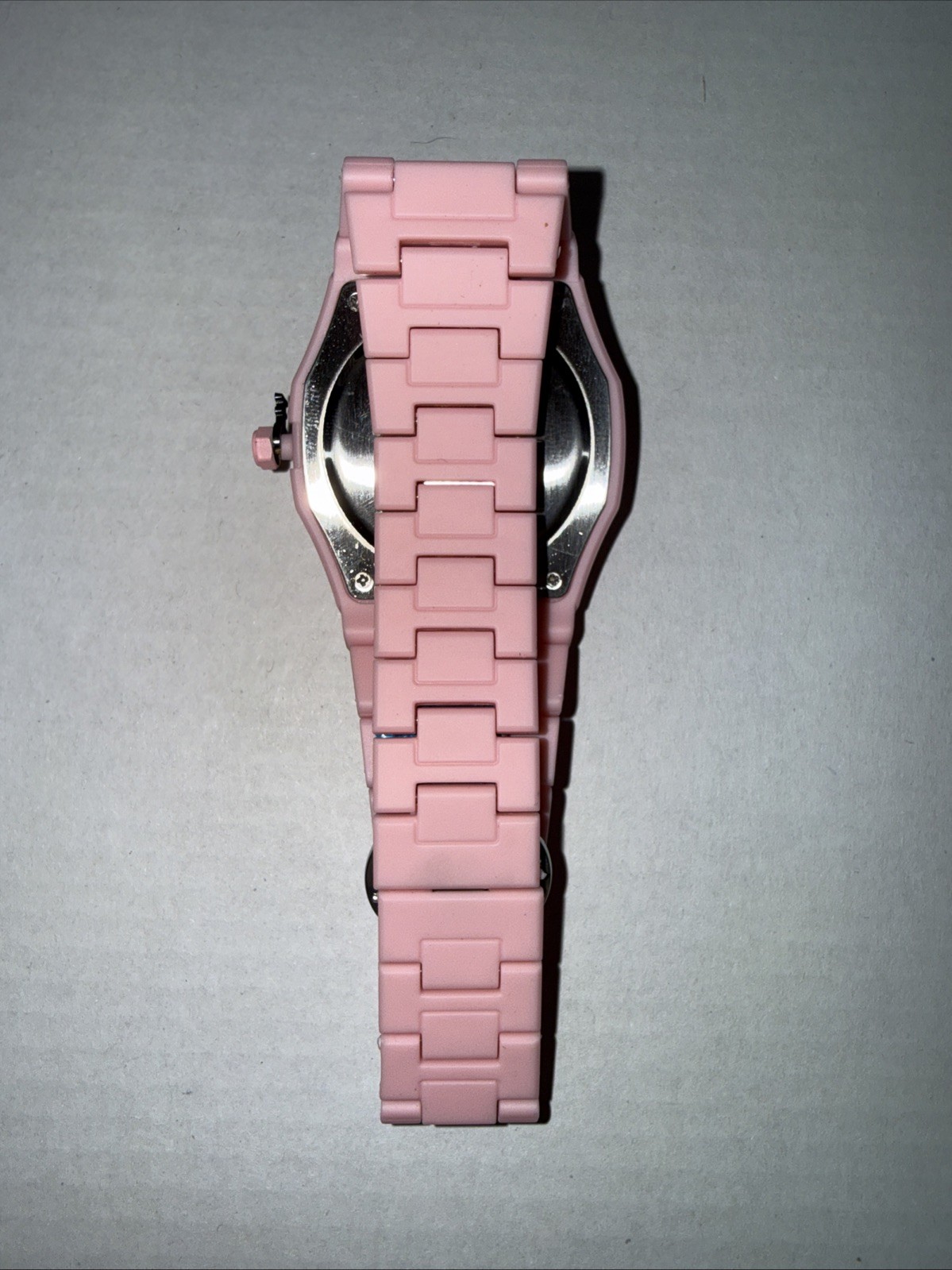 NEW Pink Fashion Unisex Quartz Watch Silicone Wristband Minimalist Design Sports