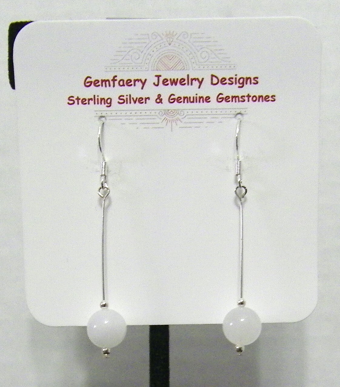 Sterling Silver AAA Natural JADE Gemstone Dangle Earrings #1723…Handmade USA