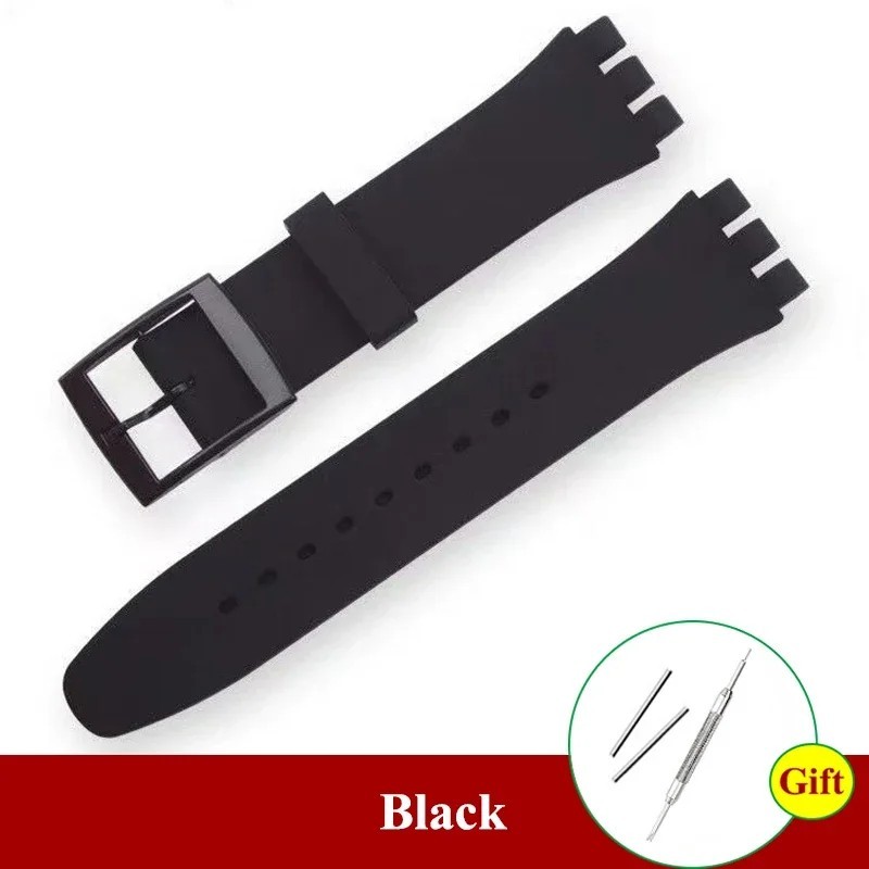 Wrist Watch Band Strap For Swatch 16mm 17mm 19mm 20mm Rubber Silicone Watchband