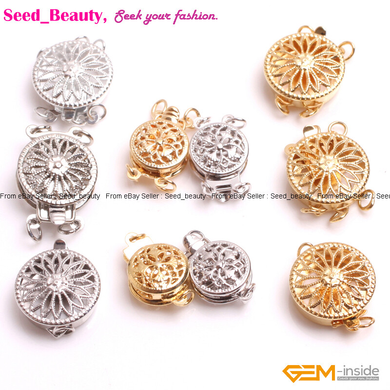 14K Gold Filled Pearl Fish Clasps for Bracelet Jewelry Making Clasps Closures