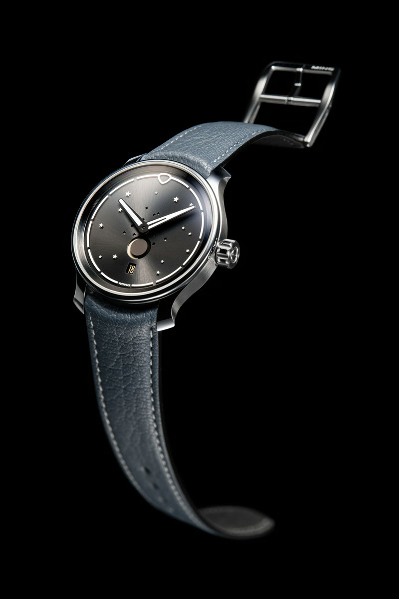 MING 37.05 Series 2 Moonphase 2025 Stainless Steel Box & Papers Full Set- Used