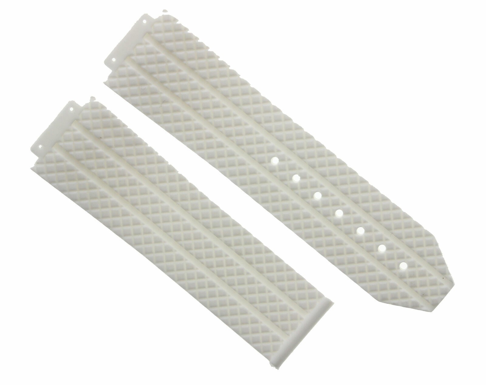 24MM SILICONE RUBBER BAND TIRE STRAP FOR H 44-44.5-45MM HUBLOT BIG BANG WHITE