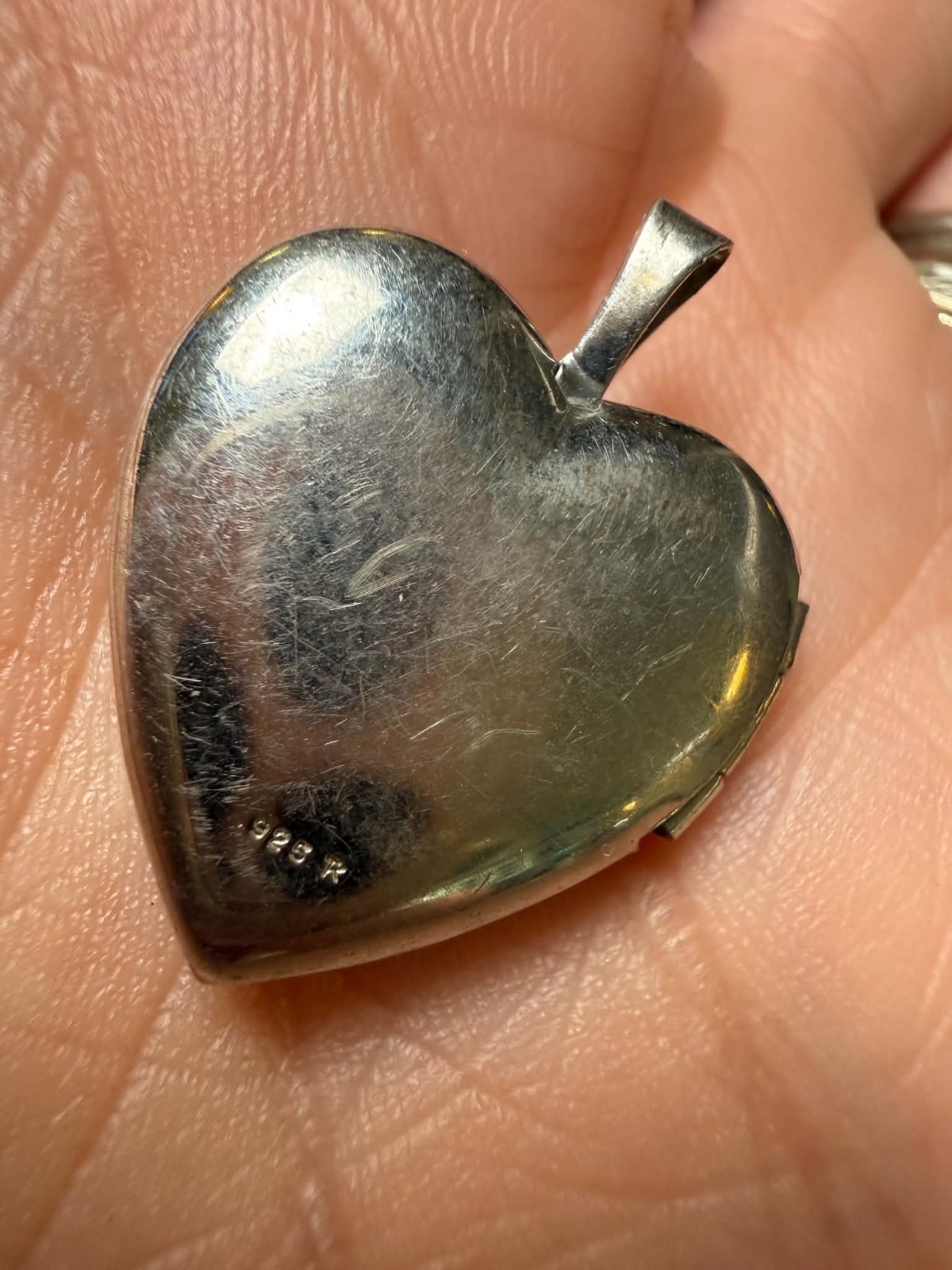 Vintage Sterling Silver 925 Heart Photo Locket