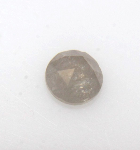 0.61Ct Rose Cut Diamond Natural Real Semi Transparent Green Round 5.32x.2.60 MM0