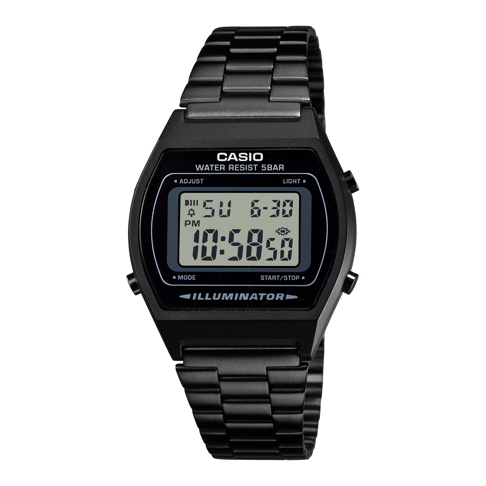 CASIO B640WB-1A VINTAGE SERIES BLACK DIGITAL QUARTZ WATCH