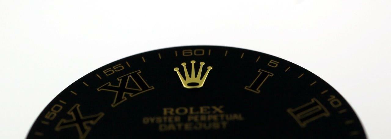 Original Men’s Rolex Datejust II 116333 Black, Black Roman & Stick @9 2/T #E2