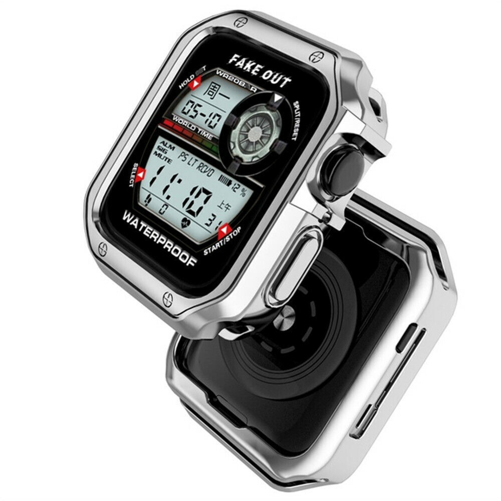Metal Watch Band Strap With Soft Case For Apple Watch Series 9 8 7 6 5 4 3 SE 49