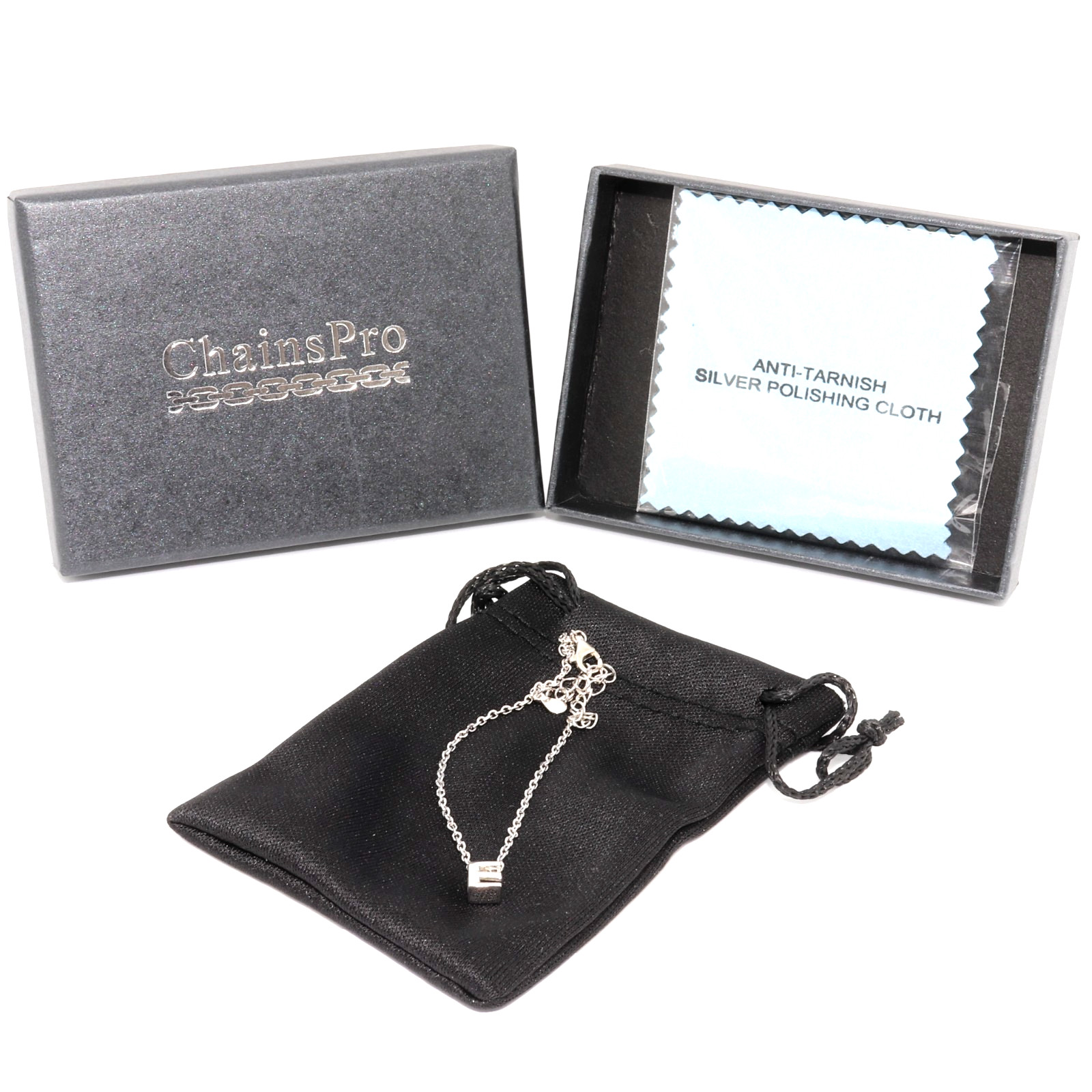 925 Sterling Silver ChainsPro Jewellery Anklet Ankle Bracelet 20cm Letter E