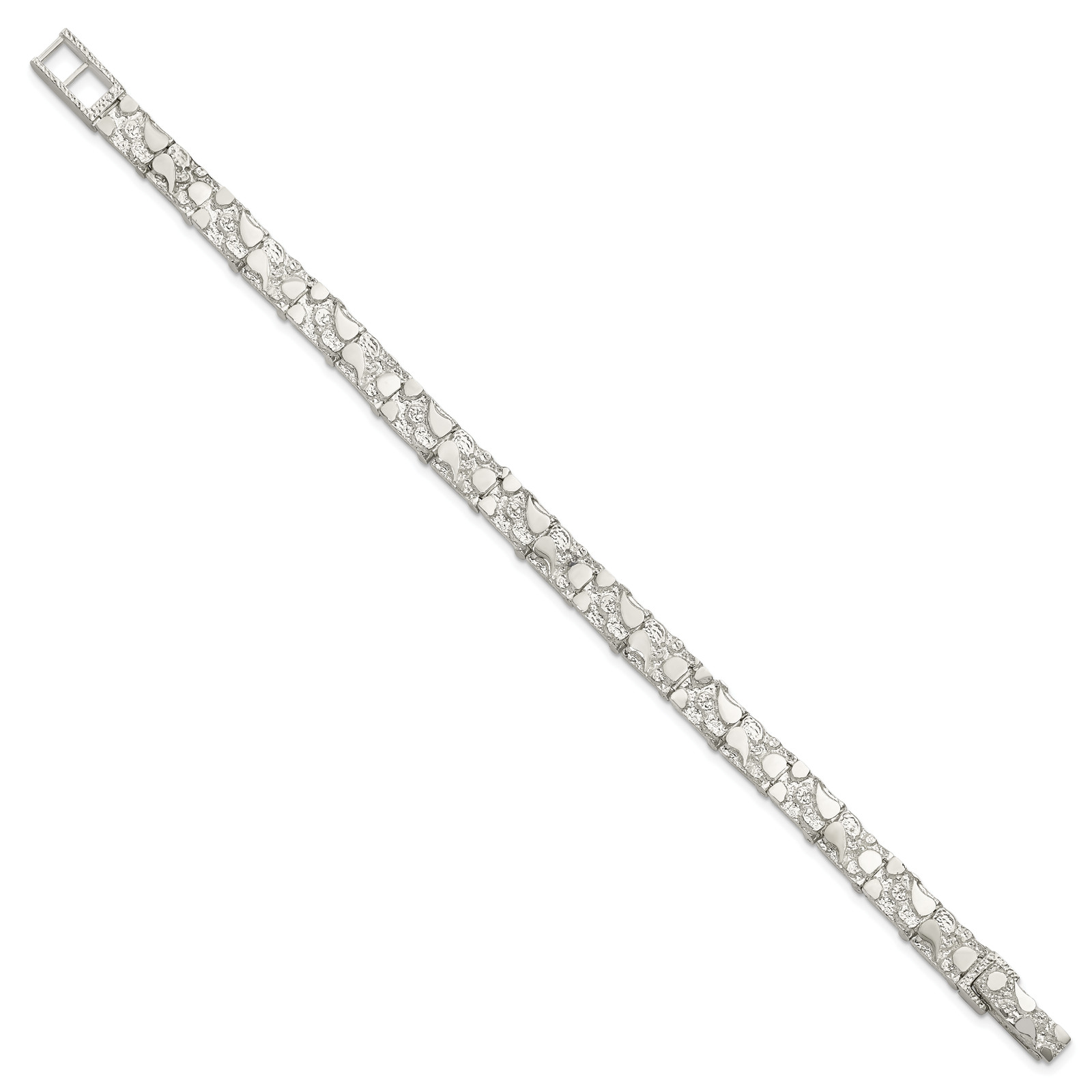 Silver 7mm Nugget Bracelet QG3322