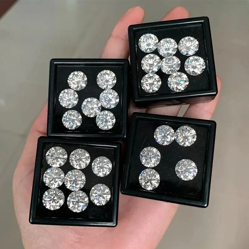US Small Size Wholesale Loose Moissanite Round GRA VVS D 0.8mm-2.9mm for Jewelry