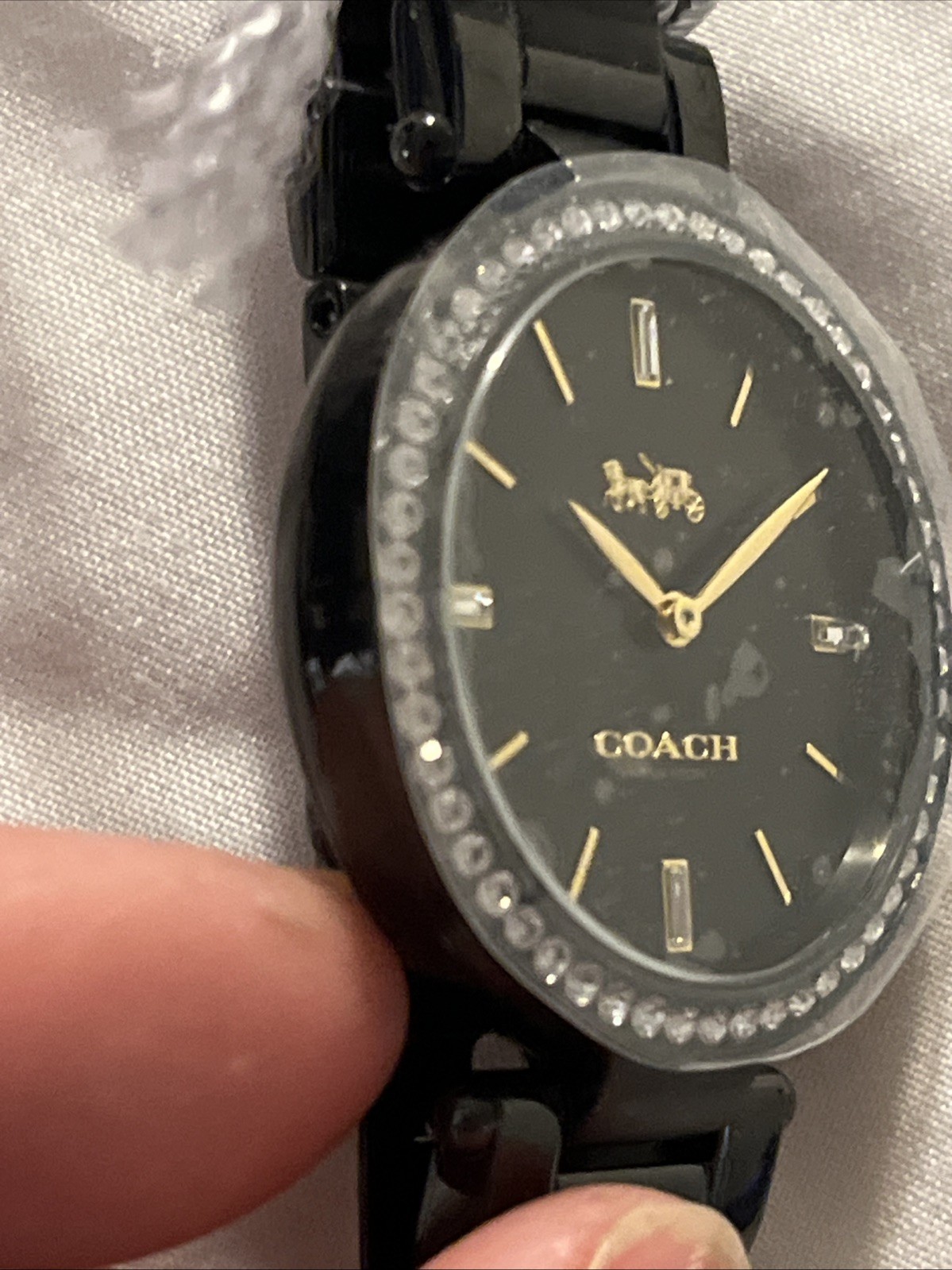 Women’s Black Coach Analog Watch NWT
