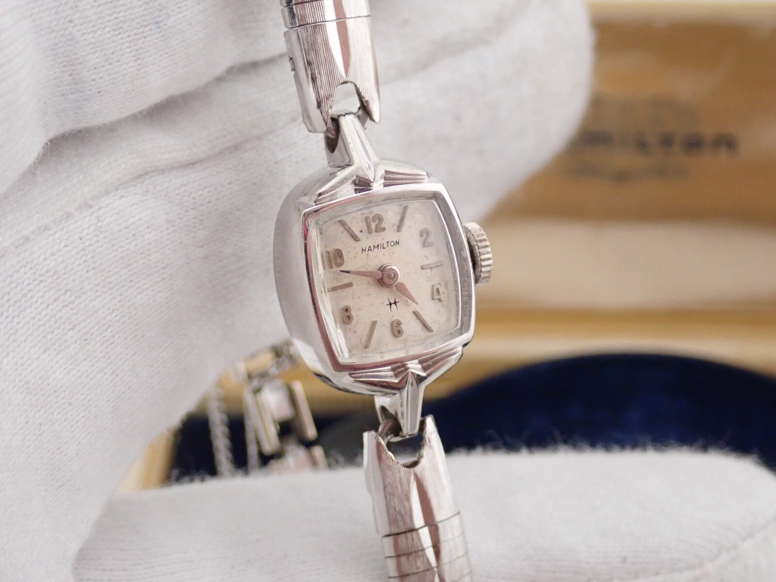 HAMILTON, 50’s Clean 10L Gold Filled w/BOX, Manual Wind LADIES WATCH R27-18