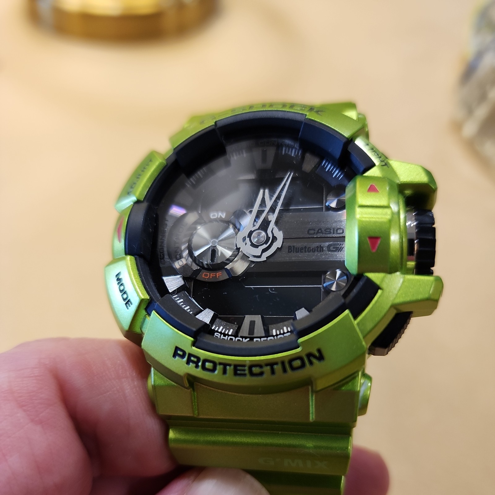 G-SHOCK G’MIX GBA-400 Metallic Green Bluetooth Men’s Wristwatch Water Resistance