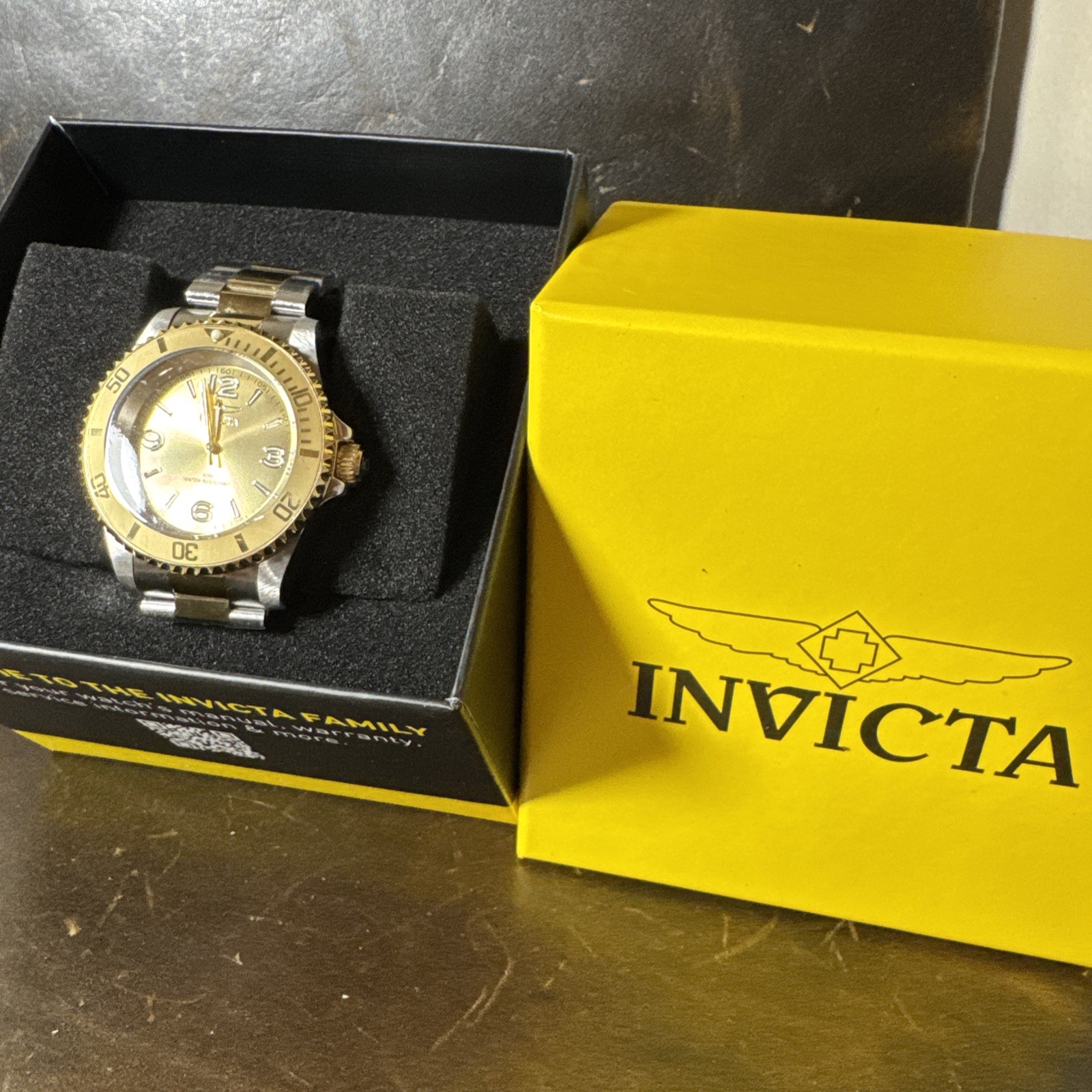 Invicta Specialty 69725 Men’s 41mm Gold Two Tone Stainless Steel Quartz Watch