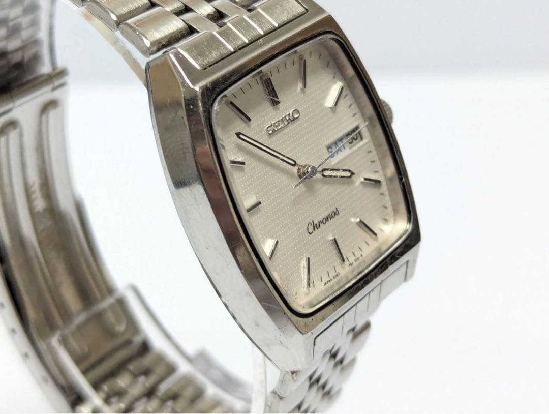 737 Fully functional SEIKO 5h23-5110 Chronos Quartz White Dial