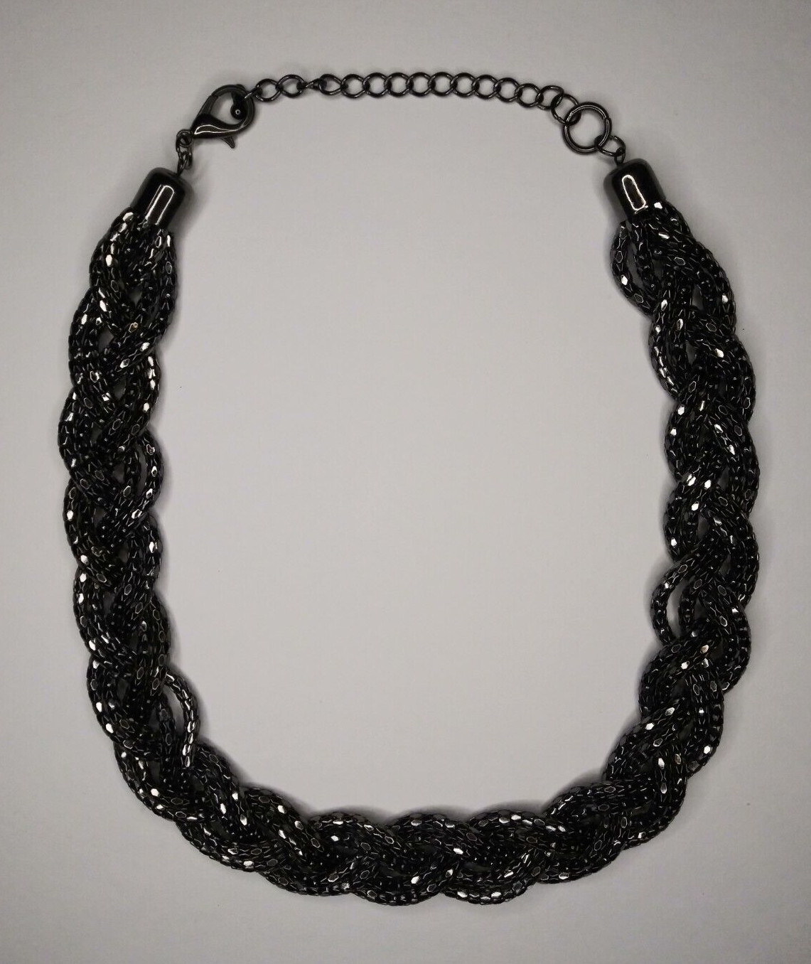 Braided Rope Design Chain Necklace Fashion Costume Jewelry