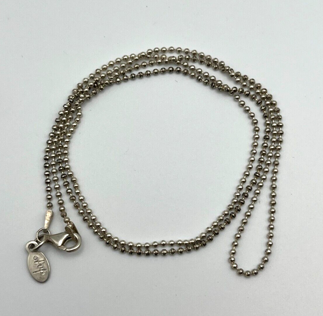 MSCO Petite Solid Sterling Silver 925 MICRO BEAD BALL 24 ” in NECKLACE Mini
