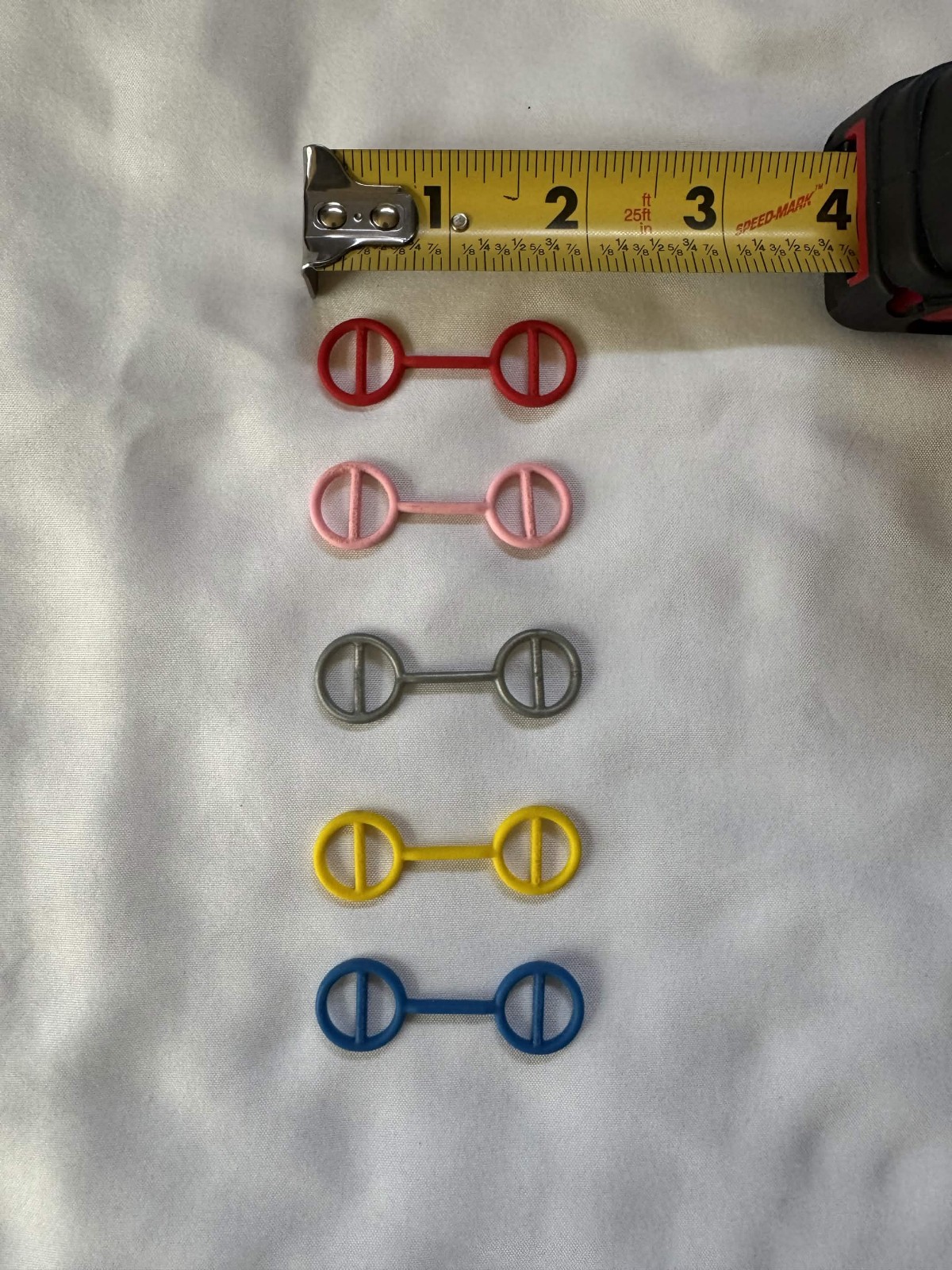 Vintage Rubber Swatch Watch Guard Lot of 5 Red/Pink/Grey/Yellow/Blue