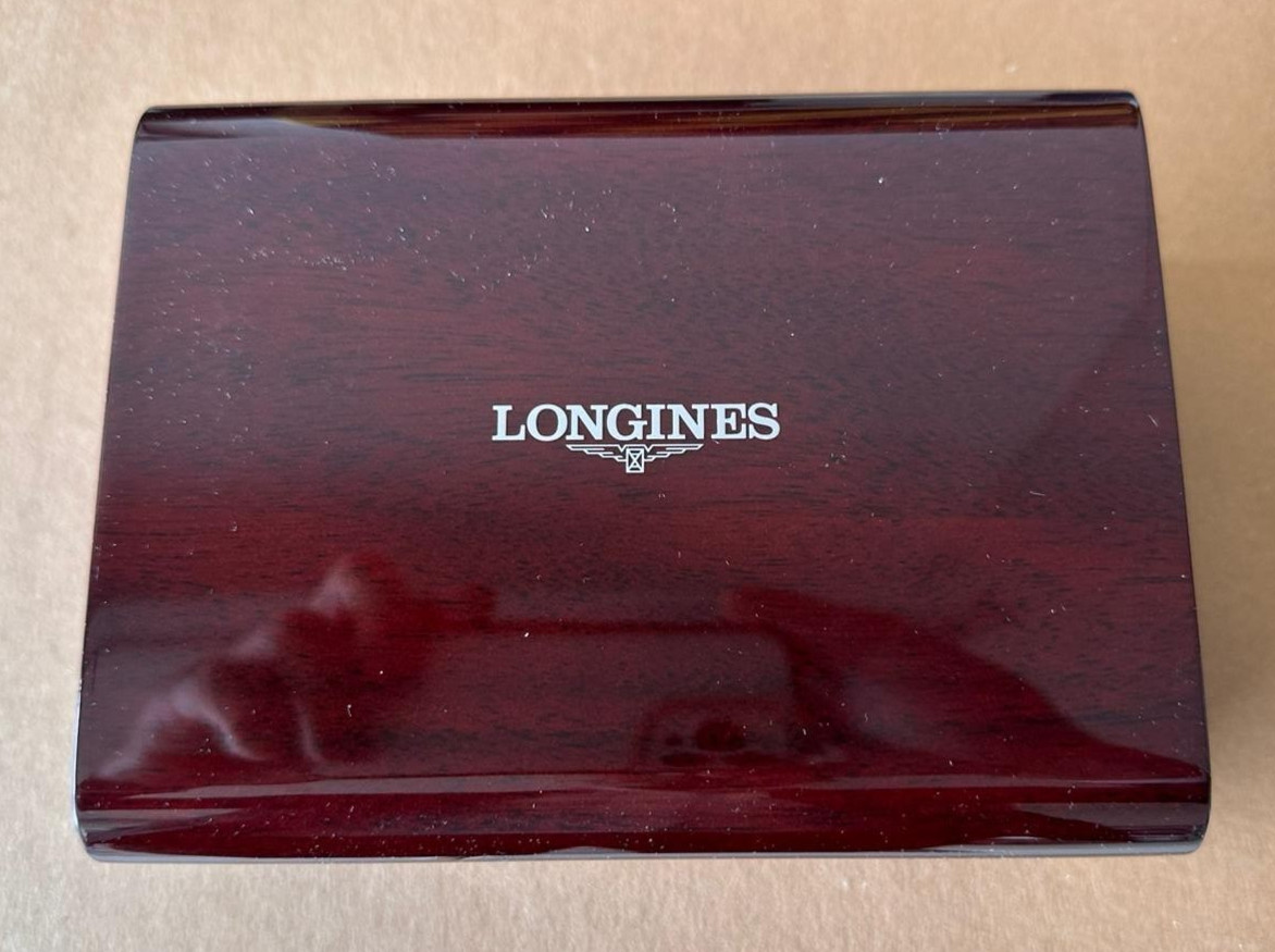 Longines Wooden Watch Presentation Display Box, 6.75x5x3.25 – Brand New