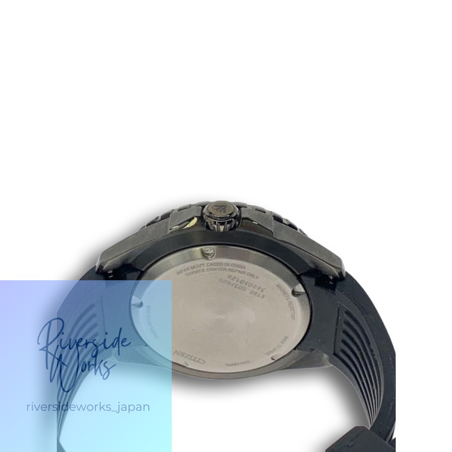 CITIZEN Solar Analog Rubber Watch WHT BLK E168-003FR09