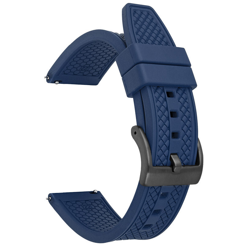 Fluorine Rubber FKM/FPM Watch Band – 18/20/22mm Quick Release Soft Diving Strap