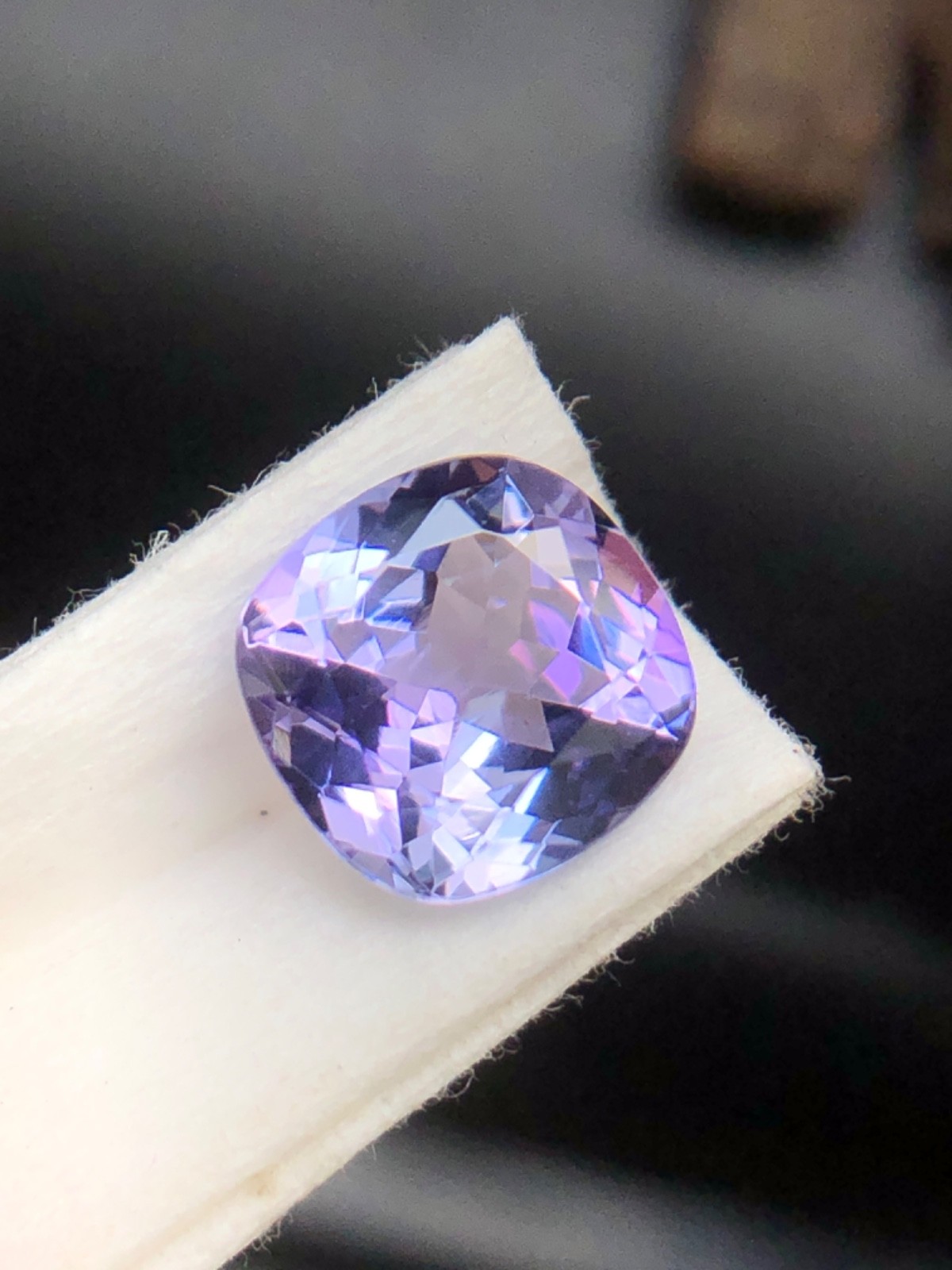 Natural Blue Purple Zoisite Tanzanite Cushion Cut Loose Gemstone For Jewelry