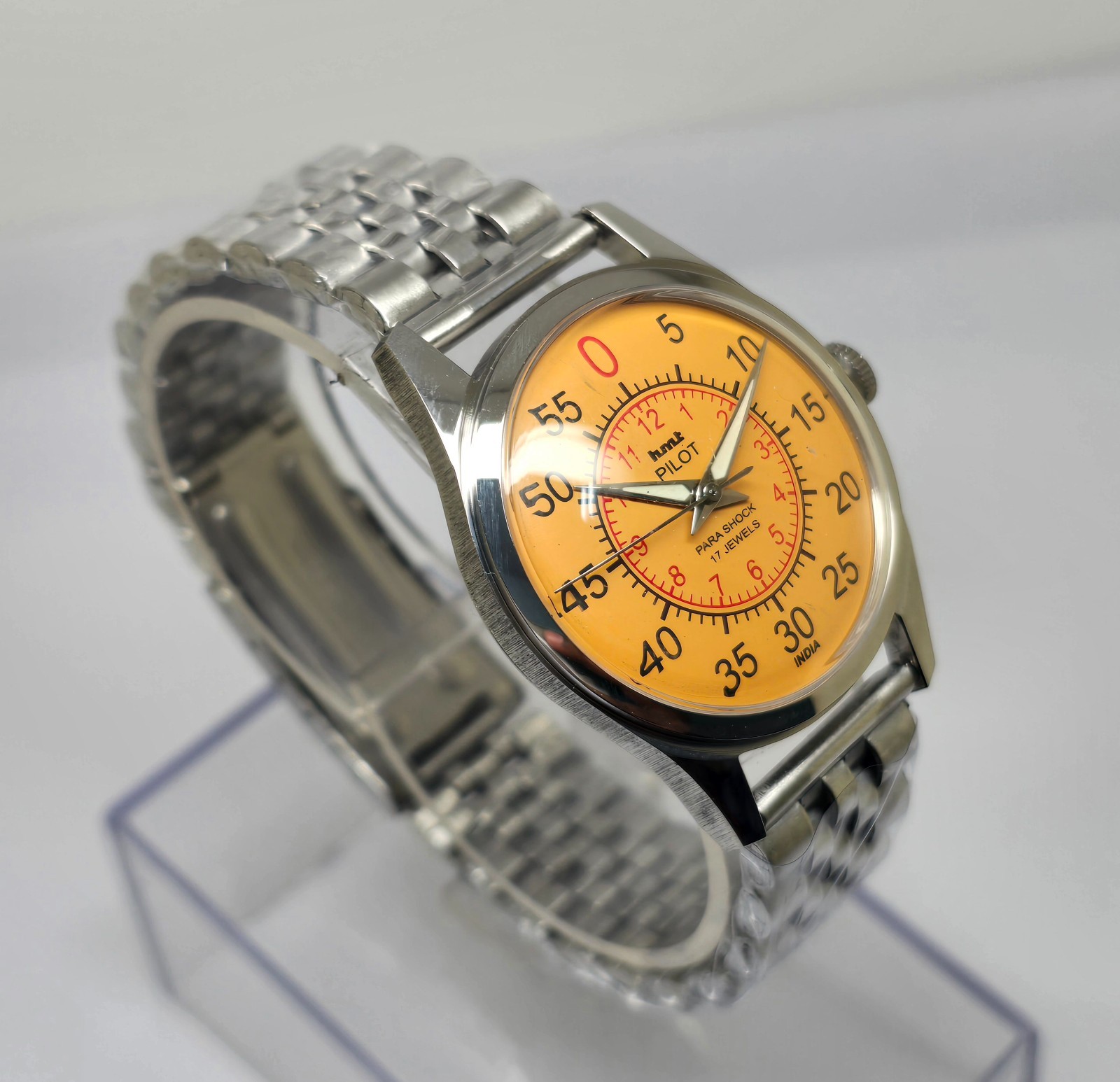 Refurbished Automatic Men’s Watch Day Date | Classic Vintage Style | Steel Strap