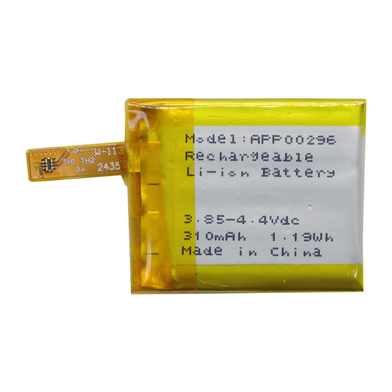 Rechargeable Battery for Fossil Gen5 Smartwatch (3.85V,310mAh/1.19Wh) – APP00296