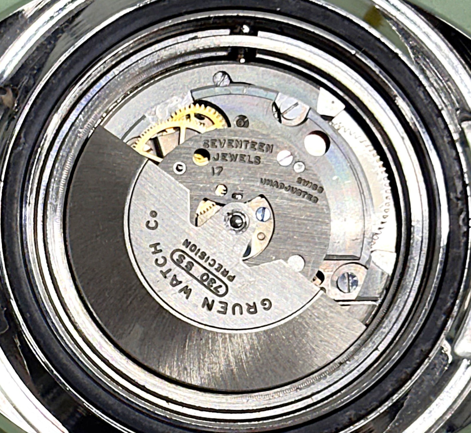 Vintage Gruen Autowind Stainless Steel 1500 Feet True Diver Mens Watch 17J 1970