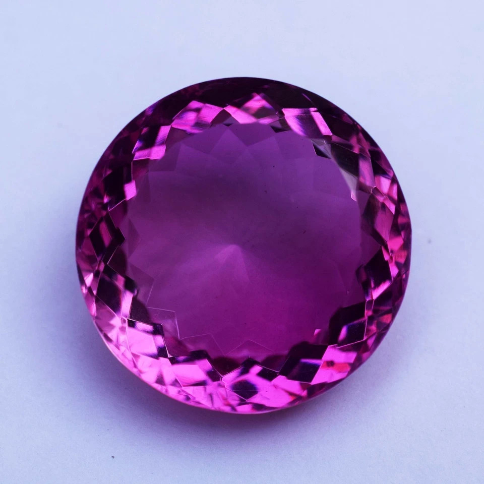 Huge 77.25 Ct Pink Spinel Round Faceted Cut Certified Loose Gemstone
