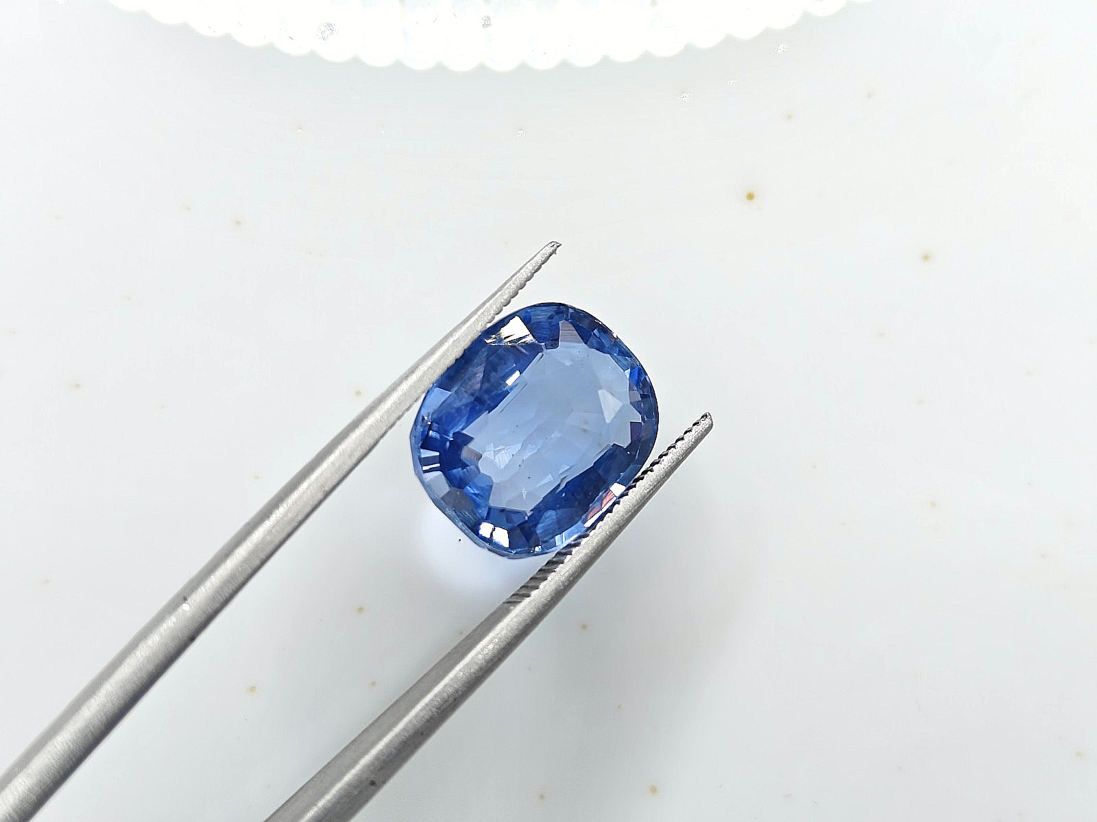 9.2 Ct Natural Blue Sapphire Cushion 12.8×10.6x6mm GCI Certified Sri Lanka