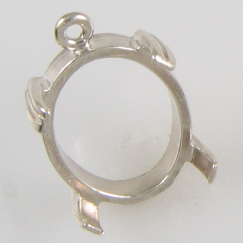 PRE-NOTCHED FANCY OVAL CABOCHON DANGLE 13X11-50X40 IN STERLING CDFOVCABSS-MULTI