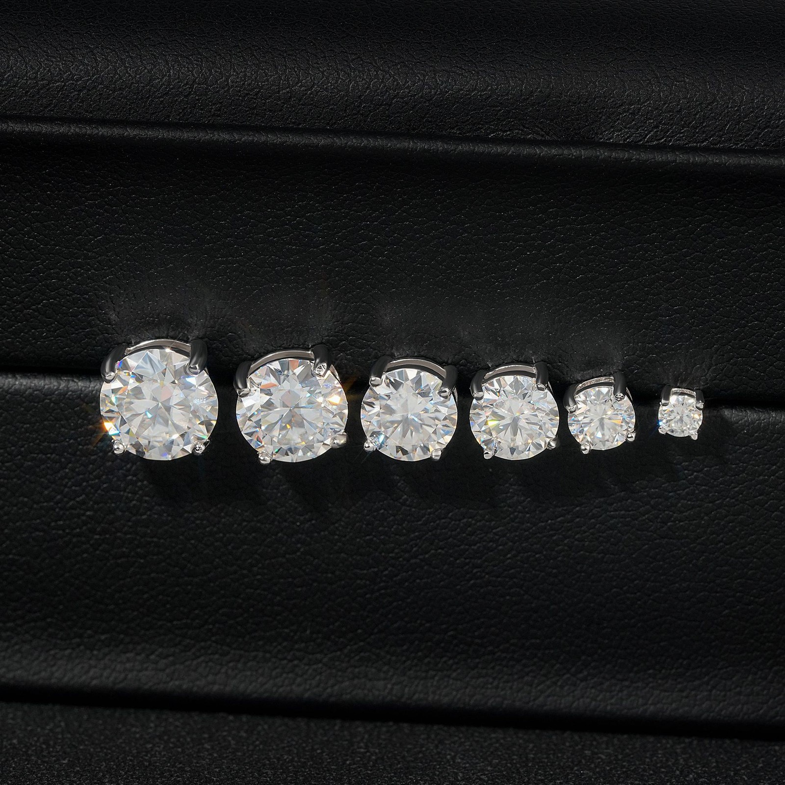 3-11mm D Color VVS1 MOISSANITE Stud Earrings 925 Sterling Silver – Passes Tester