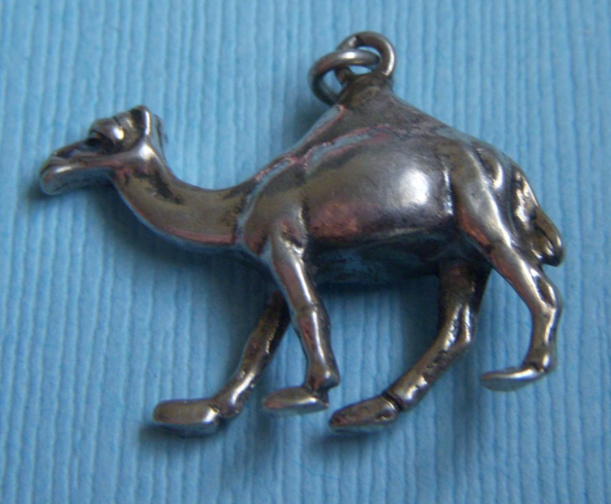Vintage camel silver charm