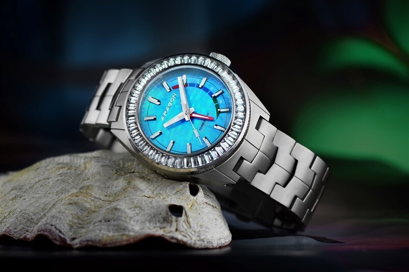 ARAGON Virtuoso Topaz 29 Jewels Titanium NE57 Aqua MOP 44mm LE #10 of 10
