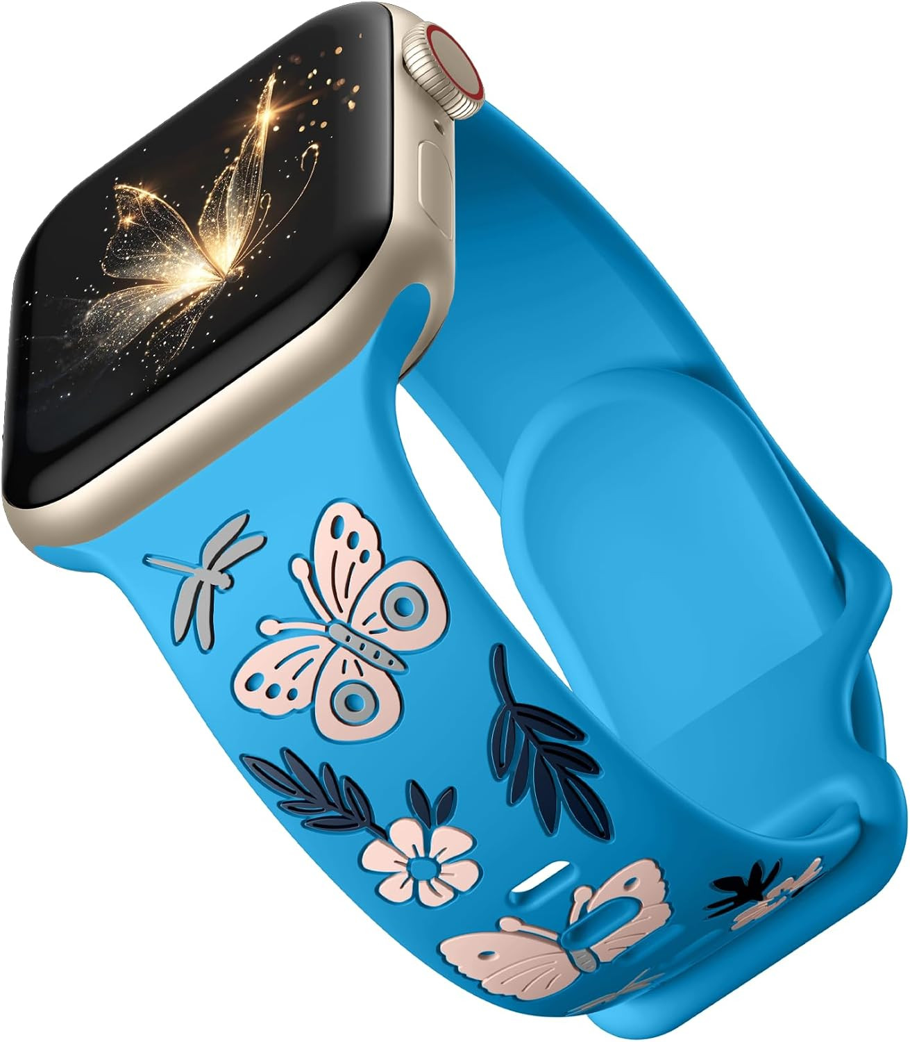 Floral Band Compatible with Apple Watch Band for Women 40Mm 38Mm 41Mm 42Mm 44Mm