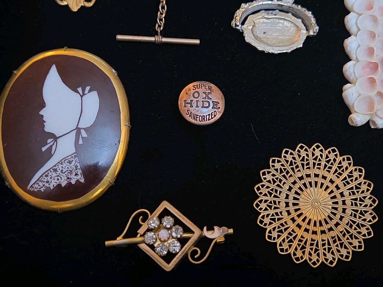 Antique Vintage Jewelry Findings Mixed Lot For Repair Restoration Junk GF