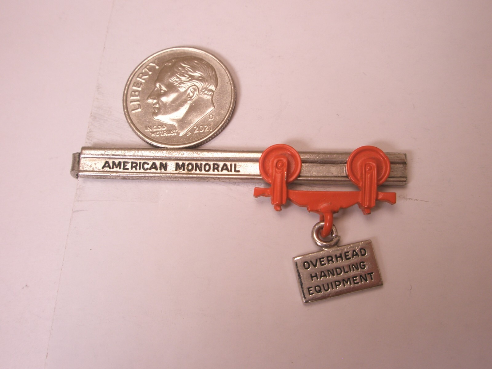 American Monorail Overhead Handling Equipment Vintage Tie Bar Clip crane hoist