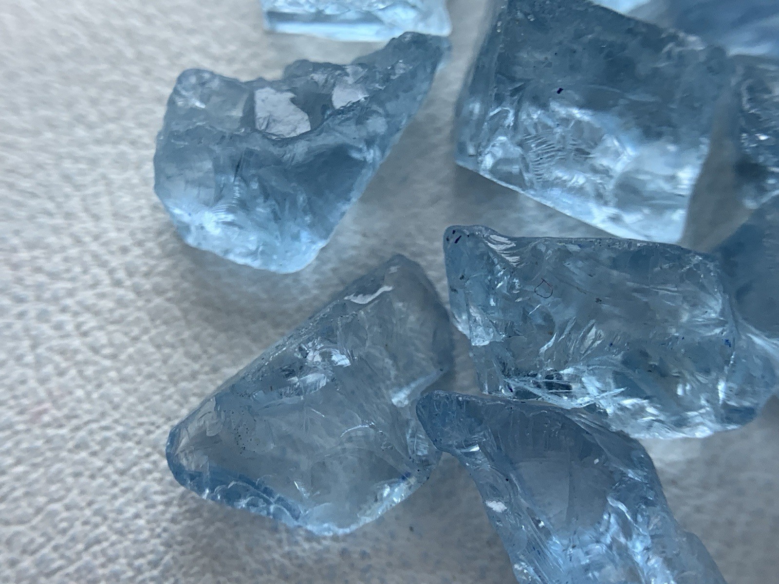 10.90 gram Gorgeous Nice Color Aquamarine lot from Mozambique