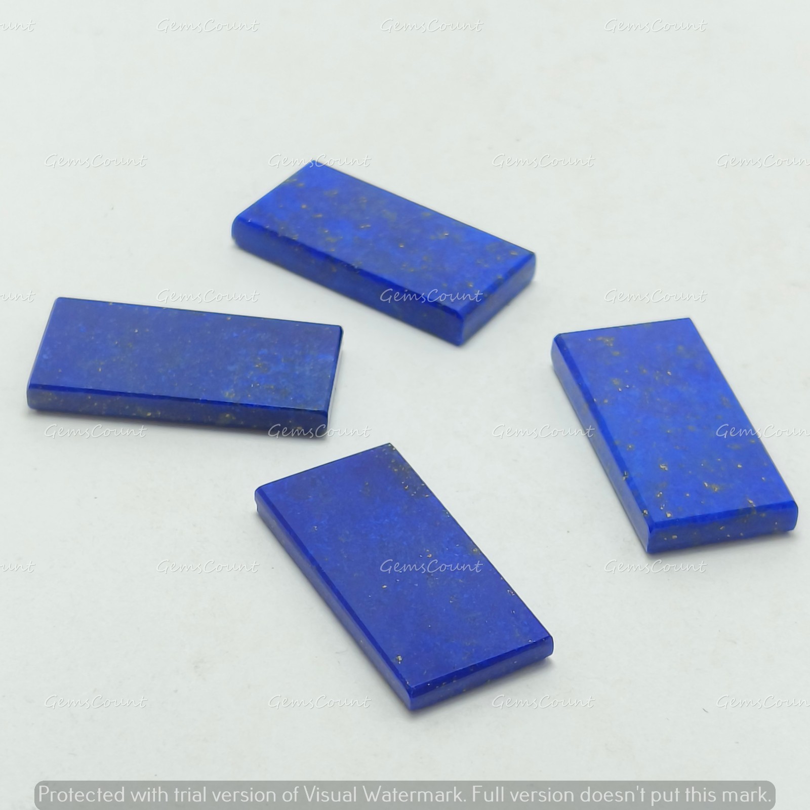 Natural Lapis Lazuli Flat Rectangle Cabochon Loose Gemstone 6x8mm-18x25mm