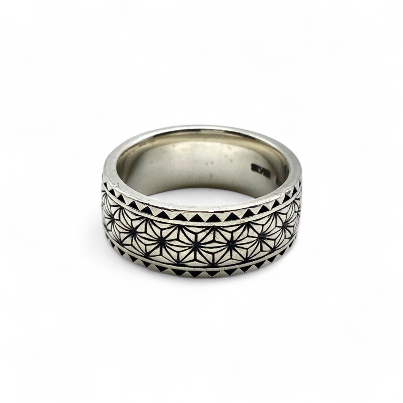 Japanese aesthetic Japanese pattern Silver 925 engraved 00s vintage ring silver