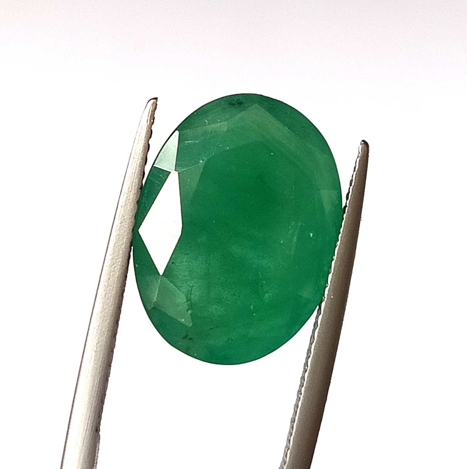 9.35 Carat Natural Untreated Emerald Oval Cut Faceted Loose Gemstone 12.3X16.4mm