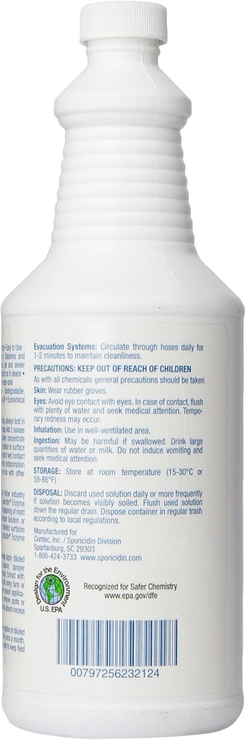 Groom Industries Household Cleaners Sporicidin Enzyme Mold Cleaner…