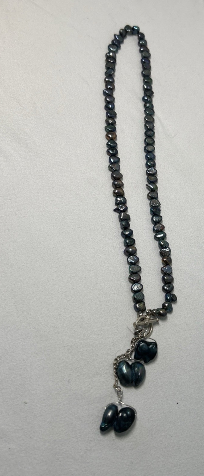FRESH WATER PEARL RICE NUGGET NECKLCE 16 INCH DAINTY AND PRETTY